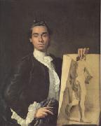 MELeNDEZ, Luis, Portrait of the Artist Holding a Life Study (mk05)